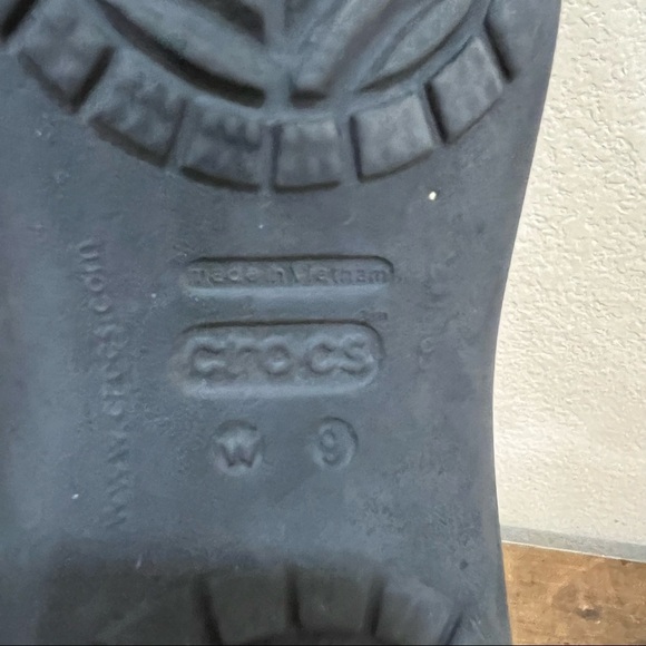 Crocs Kadee Ballet Flats Black Cutout Details Slip On Shoes Comfort Sz 9 Casual - Picture 5 of 7